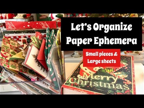 Let’s Organize Together! / Paper Craft Ephemera Organization / Journal Talk Tuesday