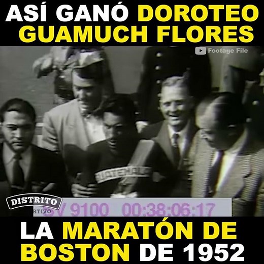 Así ganó Doroteo Guamuch Flores la Maratón de Bostón de 1952