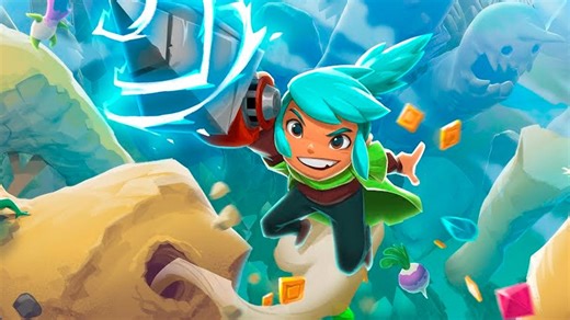 独特な挙動が気持ちいい、ドリルを使った2Dアクション『Pepper Grinder』が3月29日に配信へ