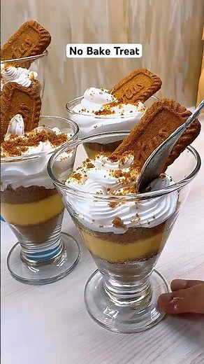 Easy Creamy Lotus Biscoff Dessert 😍 | Quick & No-Bake Treat