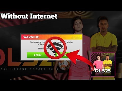 Dls 25 Offline Match || How To Play Offline Match In Dream League Soccer 2025 ||