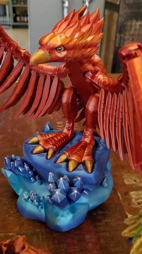 𝟓𝟎% 𝐨𝐟𝐟 𝐟𝐨𝐫 𝐭𝐡𝐞 𝐟𝐢𝐫𝐬𝐭 𝟐𝟒𝐡𝐬 https://cults3d.com/en/3d-model/art/flexi-print-in-place-phoenix @flexifactory@cults3d#phoenix#3d