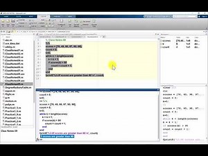 scores example - while
