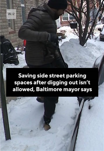Baltimore's Winter Storm Leaves Drivers Shoveling Snow