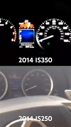 Stock Lexus IS350 vs IS250 acceleration battle #3is #is350 #is250