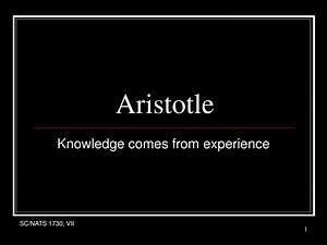 Aristotle - SlideServe