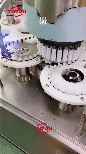 Precision Pharma Solutions: Fully Automated Vial Filling Line for Sterile Production!