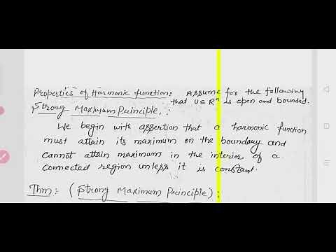Lec-5 PG ( strong maximum principle, Uniqueness of BVP of poisson equ.)