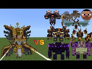 SunLeia vs L Ender Cataclysm Bosses | Minecraft Java | Mob Battle