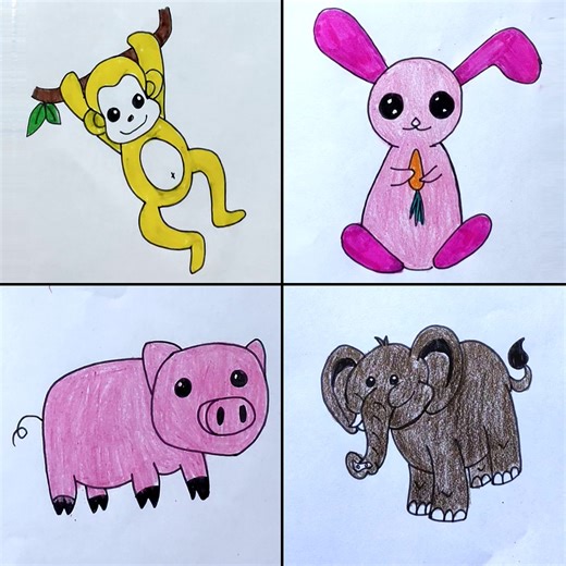 Easy Animal Drawings for Kids :) | Parenting
