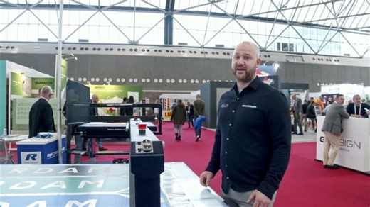 ROLLSROLLER at Intertraffic 2026 | Flatbed Applicator for Road Sign Production | ROLLSROLLER Flatbed Applicator