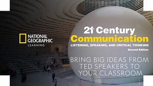 21st Century Communication Listening, Speaking, and Critical Thinking uses big ideas from TED and National Geographic Explorers to look at one topic from different perspectives, present real and effective communication models, and prepare students to share their ideas confidently in English. Each unit develops students listening, speaking, and critical thinking skills to achieve their academic and personal goals. Learn more about the NEW edition here >> https://bit.ly/3JCrTM3 | National Geograph
