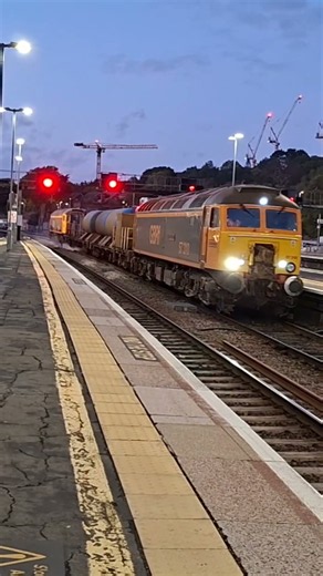 57310 and 57306 pass Exeter St Davids on the RHTT