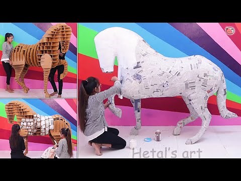 Horse making - diy - cardboard crafts