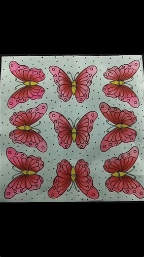 drawing a spread pattern using an animal shape.//