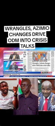 Azimio Changes Create Political Wrangles in ODM