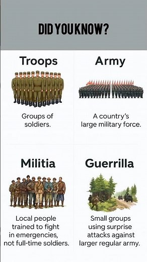 Did You Know the Difference Between These Military Forces?