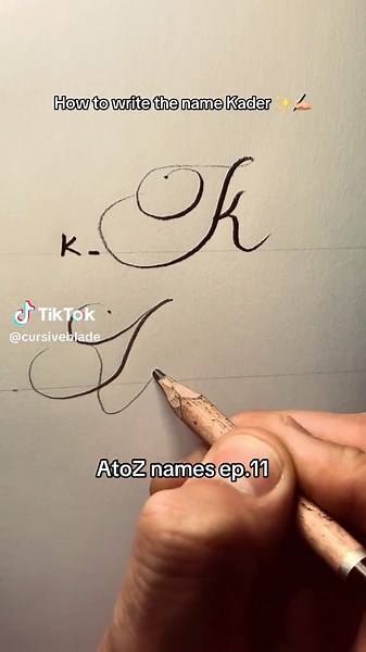 Connecting the Letter K in Handwriting