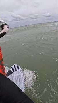 Raw Windsurfing Waterstart in 22kts Side Wind #Shorts