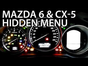 How to access the hidden test menu in the Mazda CX5.