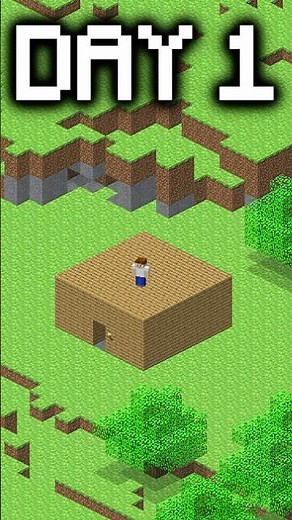 100 Days in Minecraft Indev in 30 Seconds
