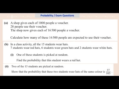 Probability / Exam Question / Cambridge IGCSE