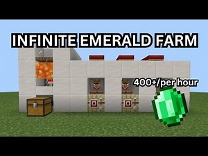 INFINITE & EASY Emerald Farm In Minecraft 1.21(Bedrock/Java/MCPE/Xbox) #minecraft #viral