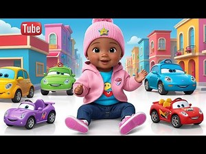 Colorful Car Adventure 🚗🌈👶 | Fun Learning & Color Recognition Song for Little Kids