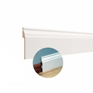 [Hot Item] White Primed Wholesale Cheap White Primed MDF Building Material 0.62 in. T X 3.3 in. W X 94.5 in. L Base Molding