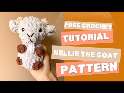 Free Crochet Goat Tutorial- Step-by-Step- for Beginners