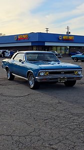 1966 Chevrolet Chevelle SS Classic Drive By Napa Auto Parts Fun Time Cruzers Monday Car Show 2025 | Casey Faitel