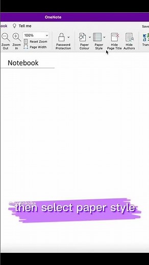 How to Change Paper Style In OneNote