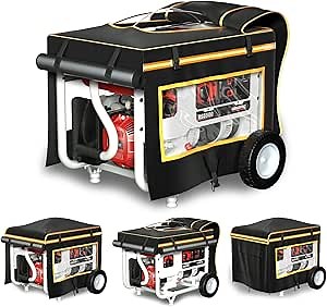 Generator Covers While Running, With Stainless Steel Bracket, Best Portable Universal Waterproof Heavy-duty Inverter Generator Tent Case, Suitable for Westinghouse, Champion, Firman, Predator, Hongda