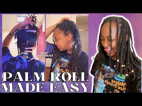 How to Retwist Locs | Palm Roll | Beginner Friendly ⭐️