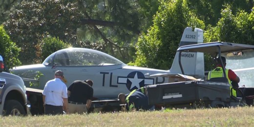 Officials working to remove the crashed plane from Daniel Field