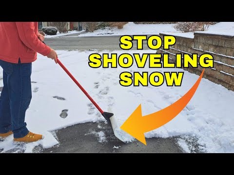 Never Shovel Again with A Bully Snow Pusher