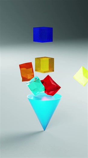 🔥Oddly Satisfying Video | 7 Soft Cubes Falling | ASMR Video