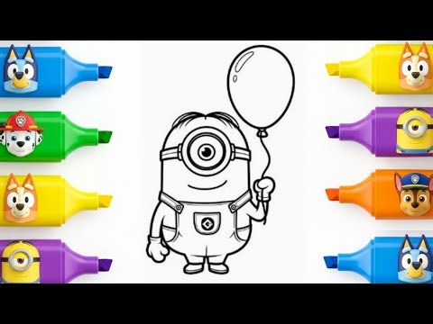 How to Draw Minions | Easy Step by Step Drawing for Kids