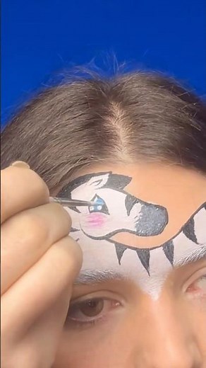 Zebra Face Paint Tutorial