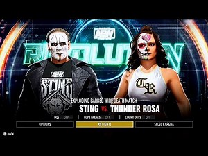 AEW Fight Forever Exploding Barbed Wire Deathmatch