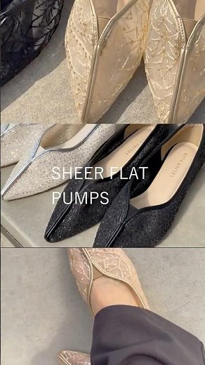 ♡"質感"で遊ぶ、大人のシアーパンプス♡#ファッション #レディースファッション #shoes #シアーパンプス #抜け感コーデ