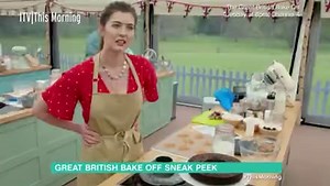 ,Alice Fevronia, looks flustered in Great British Bake Off teaser