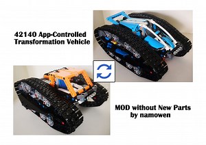LEGO MOC-104622 42140 App-Controlled Transformation Vehicle MOD without New Parts (Technic 2022)