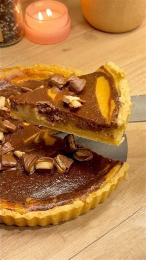Nutella & Caramel Tart #recipeshorts