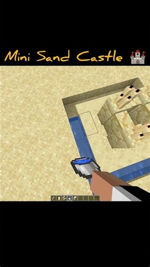 Mini Sand Castle 🏰 #minecraft #dublagem