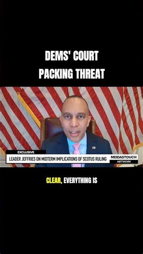 🚨 THREAT: Democrat Vows "Everything Is on the Table" to Take Down the Supreme Court