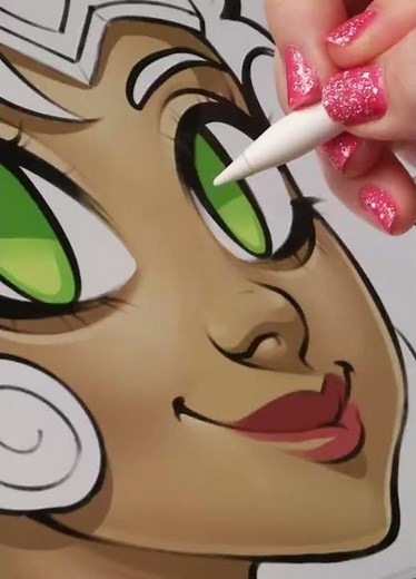 Drawing Calamity Marcy from Amphibia