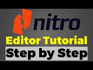 Nitro Pro: Editing Text | Nitro Editor tutorial in Hindi | How to Edit PDF in Nitro Official |
