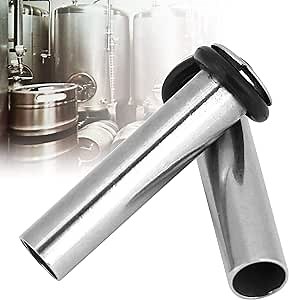 Gas Dip Tube, Pack of 2 Stainless Steel Beer Keg Dip Tube Gas In with O- Homebrew Fitting Replacement for Cornelius Corny Keg Homebrew Draft Beer Brewing Accessories