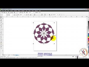 coreldraw tutorial in hindi full 26 Corel Draw Rangoli